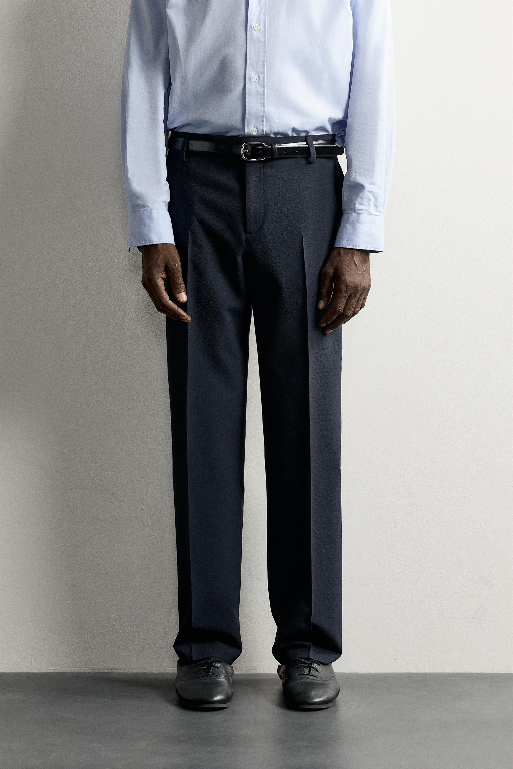 AARON LEVINE X ZARA 100% WOOL SUIT TROUSERS