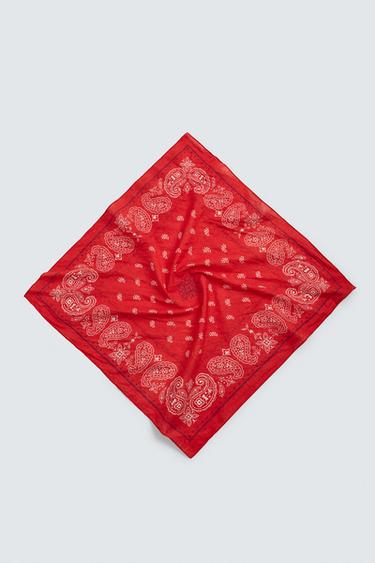 PAISLEY PRINT BANDANA AARON LEVINE X ZARA - Red by Zara