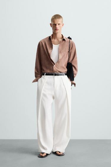 CAMISA RAYAS EFECTO LAVADO - Tierra de Zara - Imagen 0