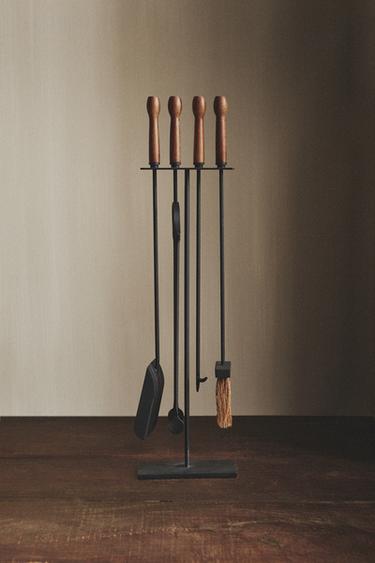 IRON FIREPLACE ACCESSORY STAND - Black by Zara - Image 5