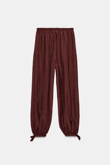 PANTALON BOUFFANT LACETS ZW COLLECTION - Tuile de Zara - Image 5