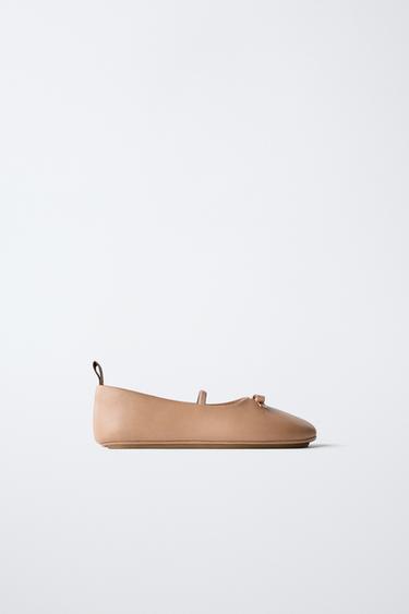 Zaras BALLERINASKOR AV SKINN LIMITED EDITION - Rosa