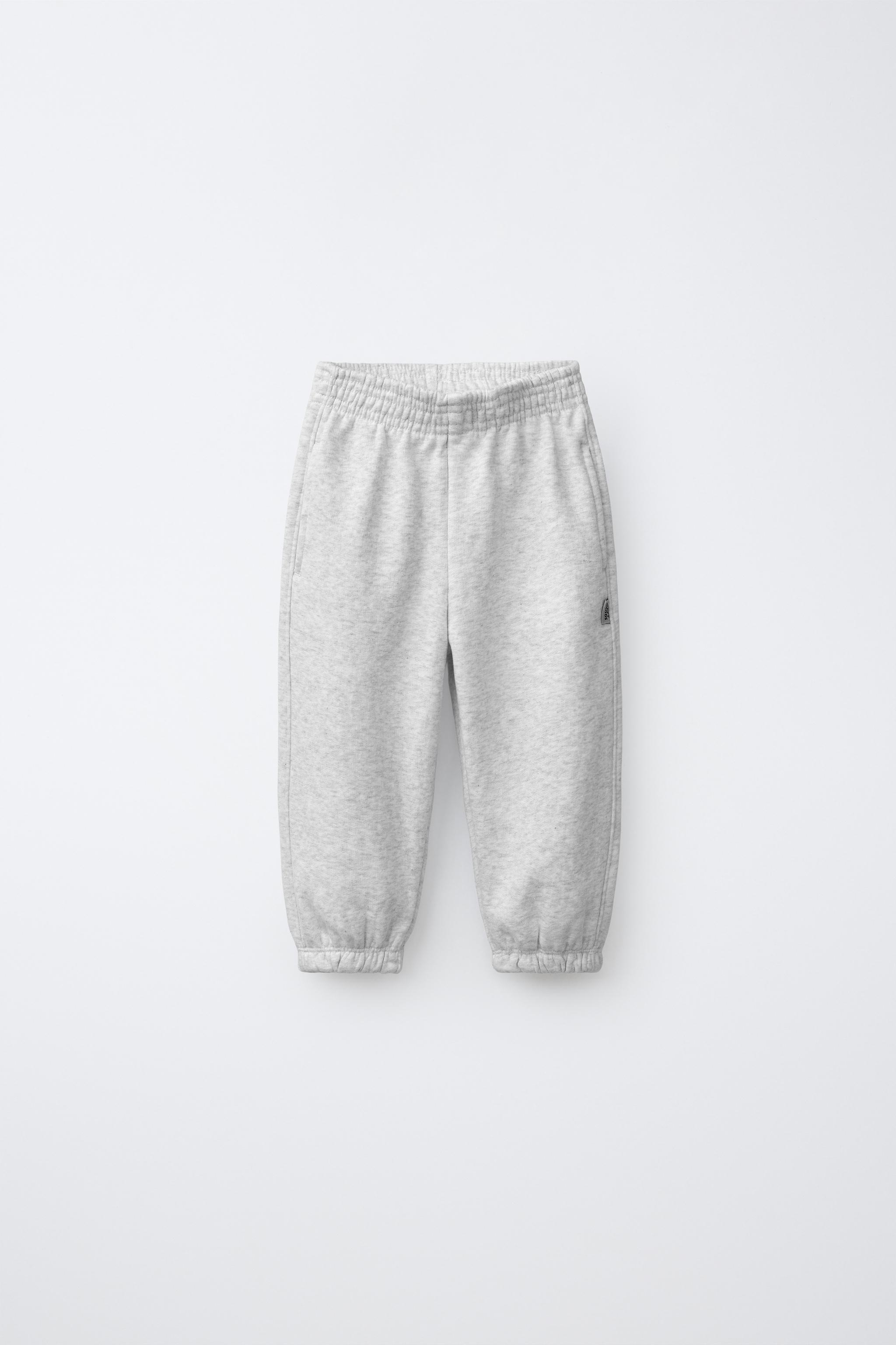 SOLID JOGGING PANTS — Gray marl