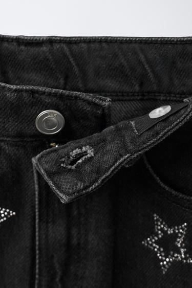 DENIM SKIRT WITH SPARKLY STARS - Black by Zara - Image 2