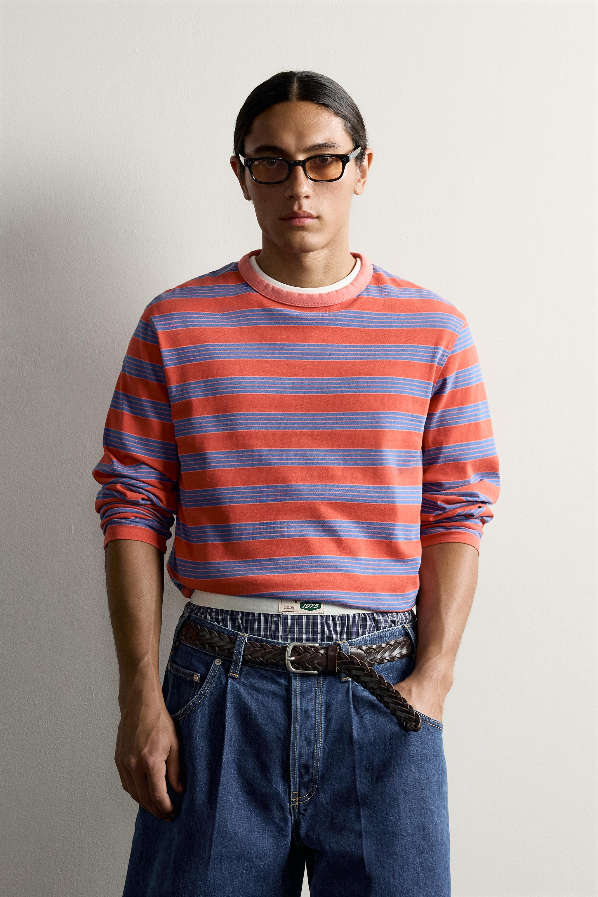 STRIPED LONG SLEEVE T-SHIRT