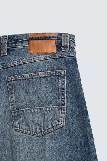 BAGGY FIT DENIM JORTS - Blue by Zara - Image 9