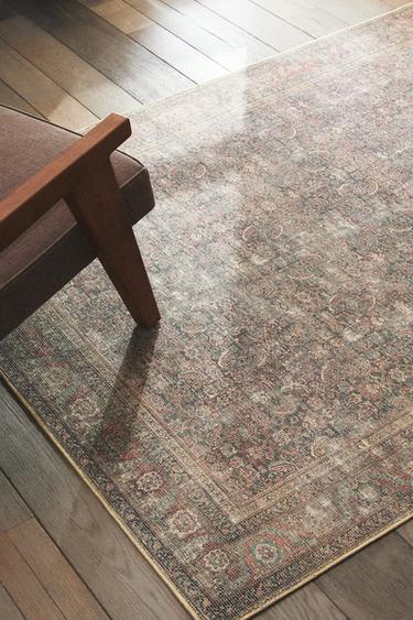 Zara VINTAGE COTTON RUG - 多色