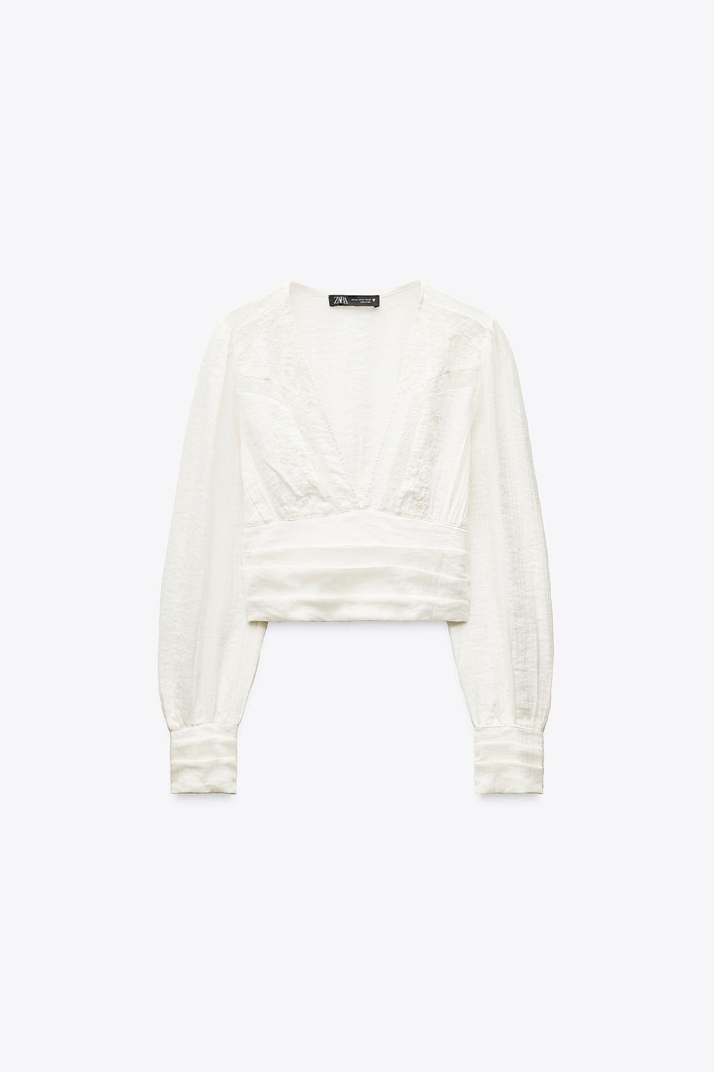 Thumbnail image for TEXTURED CROPPED SHIRT