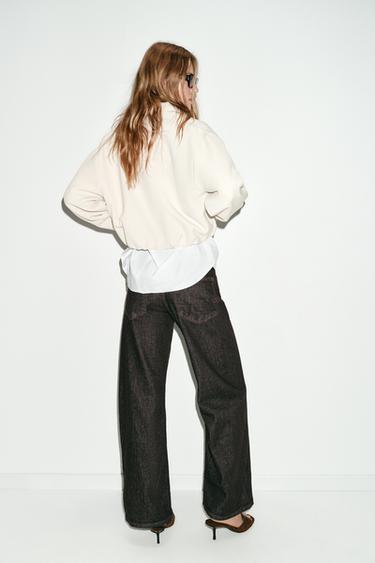 VESTE BALLON ZIPPÉE - Écru de Zara - Image 2