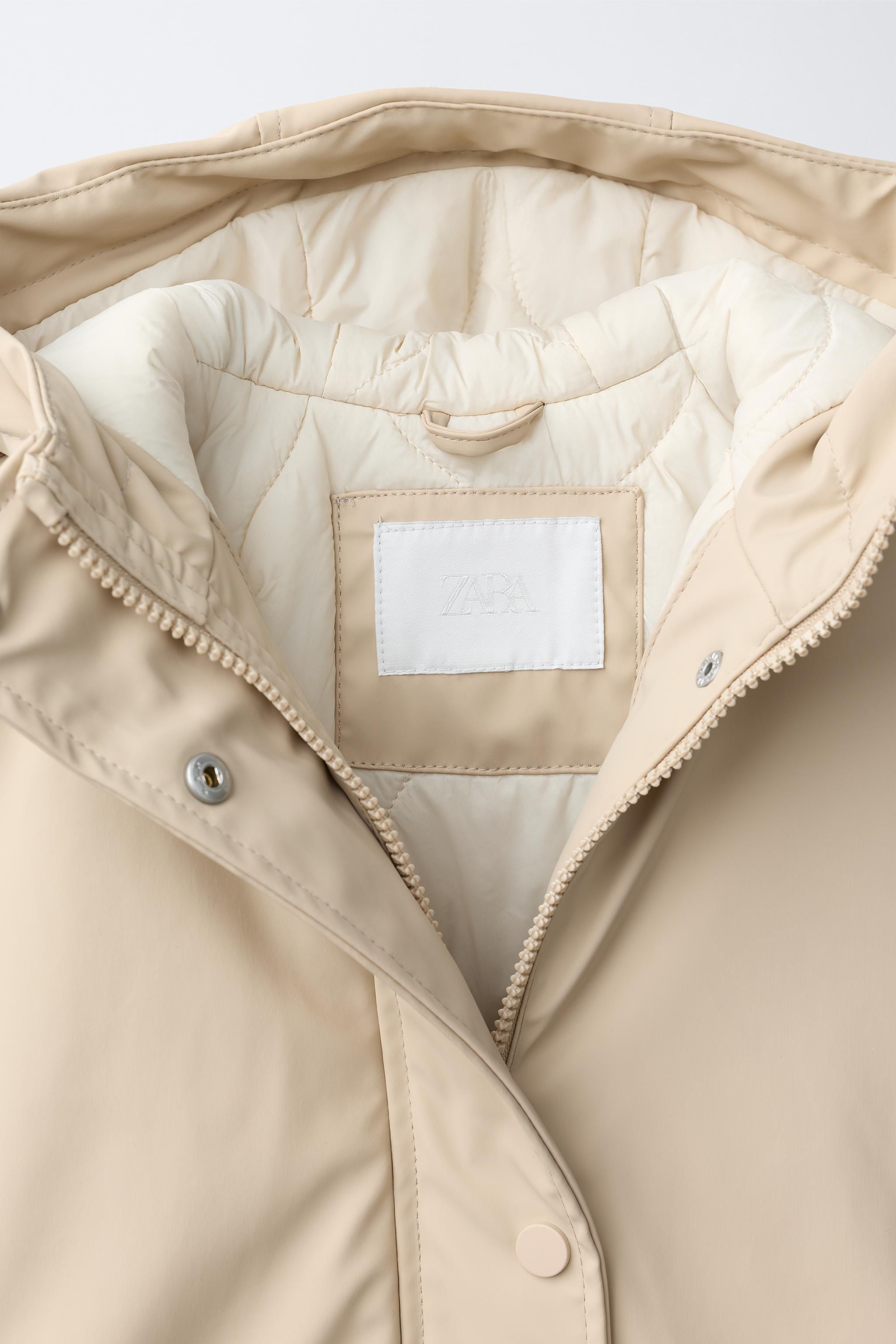 RUBBERIZED WATER-REPELLENT BELTED RAINCOAT