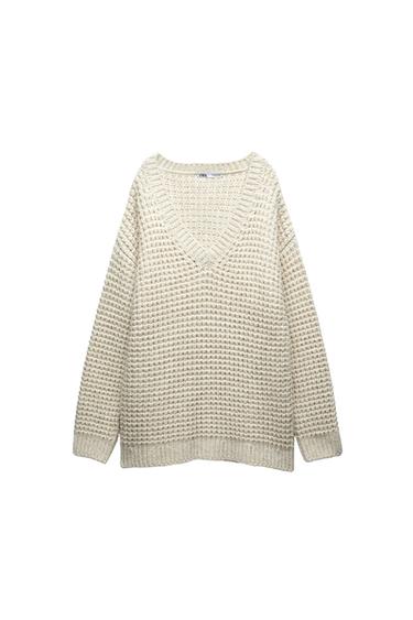 KNIT V-NECK SWEATER