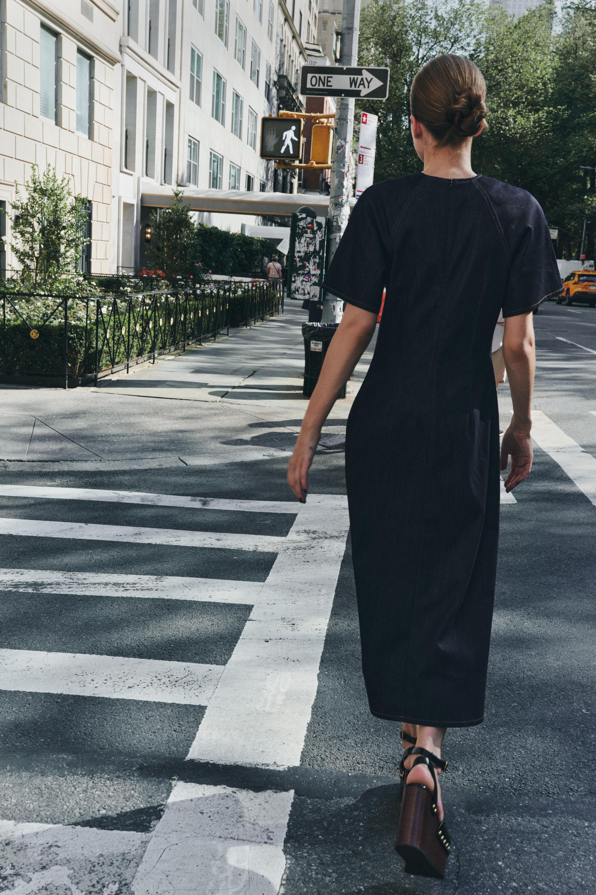 ZW COLLECTION DENIM LONG DRESS