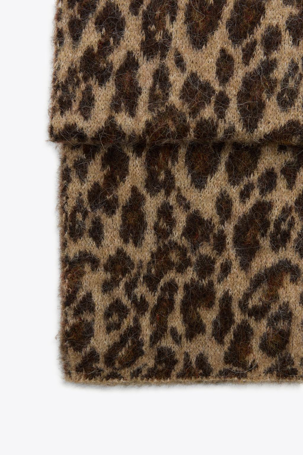 Thumbnail image for ANIMAL PRINT WOOL AND ALPACA SCARF