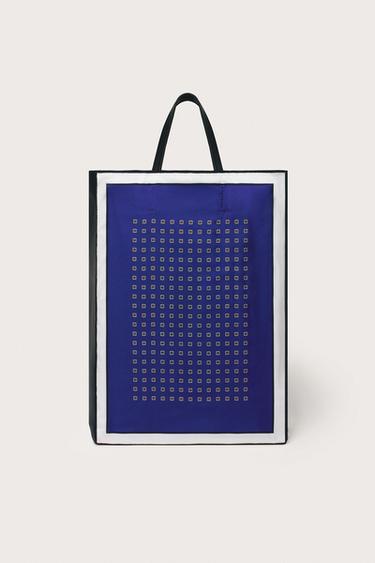 Zara LIMITED EDITION PRINTED HANDBAG - Multi-color