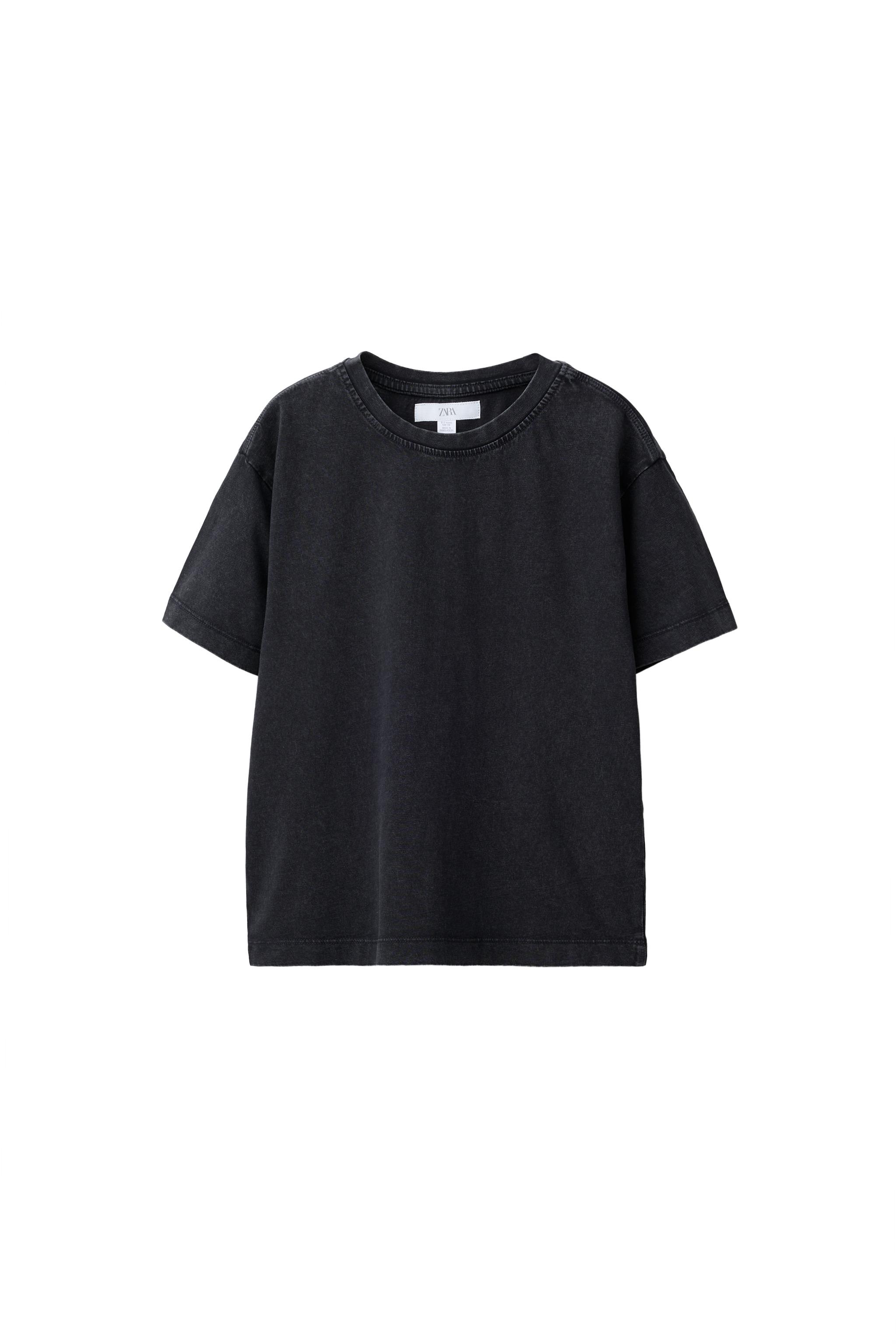 Детские футболки Zara BASIC WASHED EFFECT T-SHIRT — фото 2