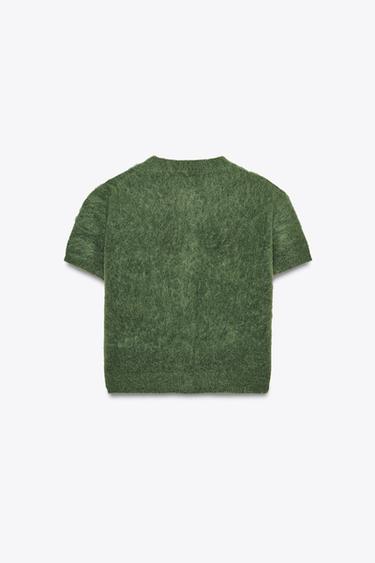 CHAQUETA PUNTO MANGA CORTA - Botella de Zara