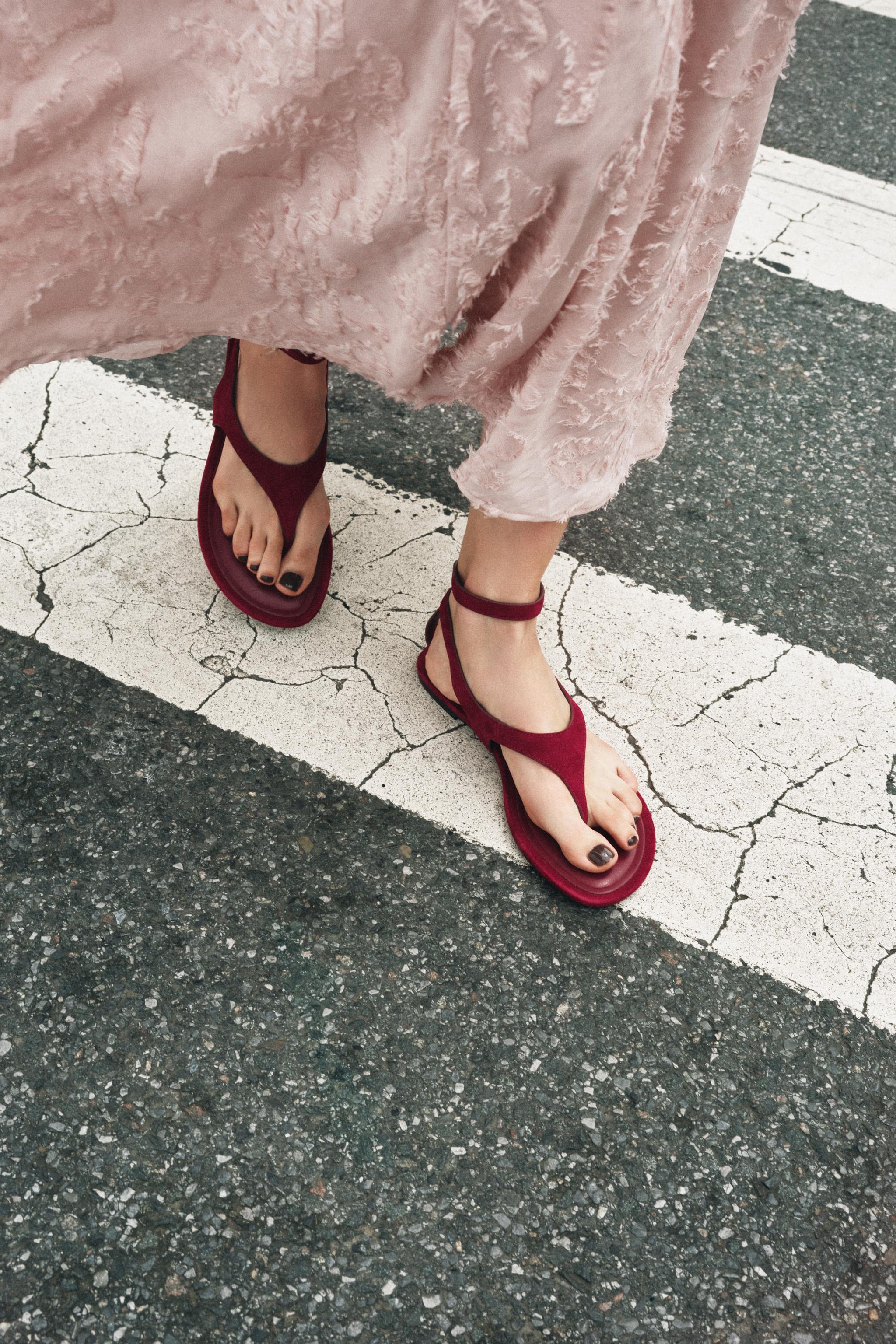 フラットサンダル - レディース | ZARA 日本