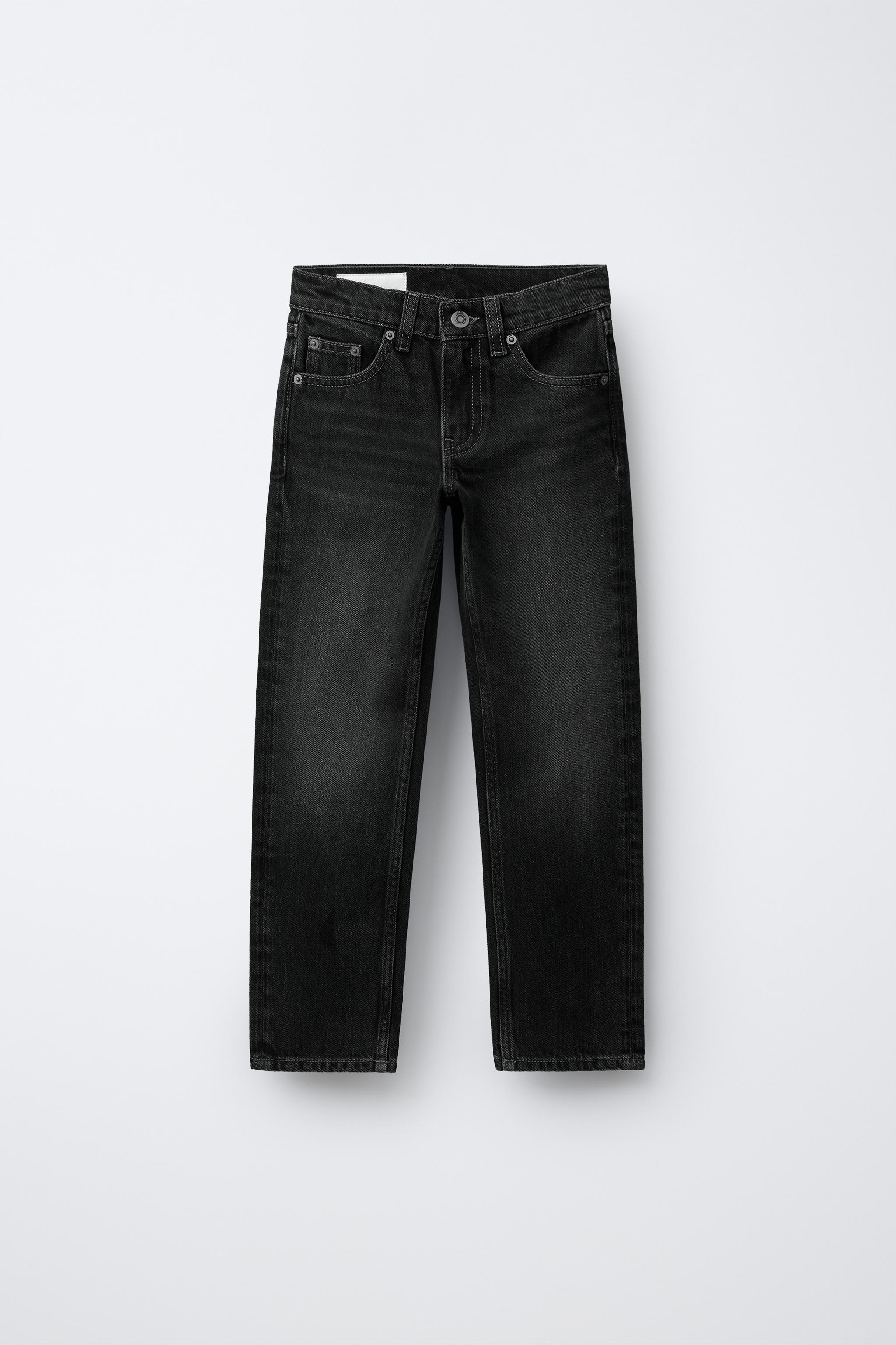 STRAIGHT LEG JEANS — Black (alternate view)