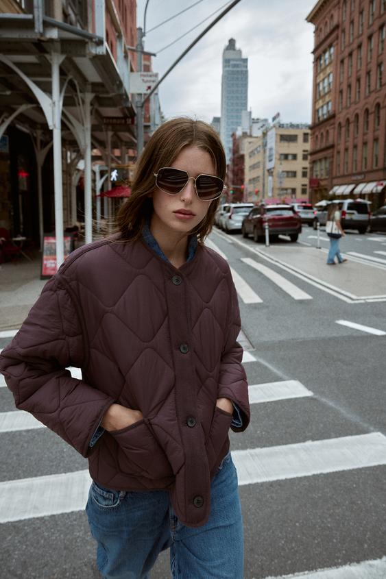 QUILTED PATCH POCKET JACKET