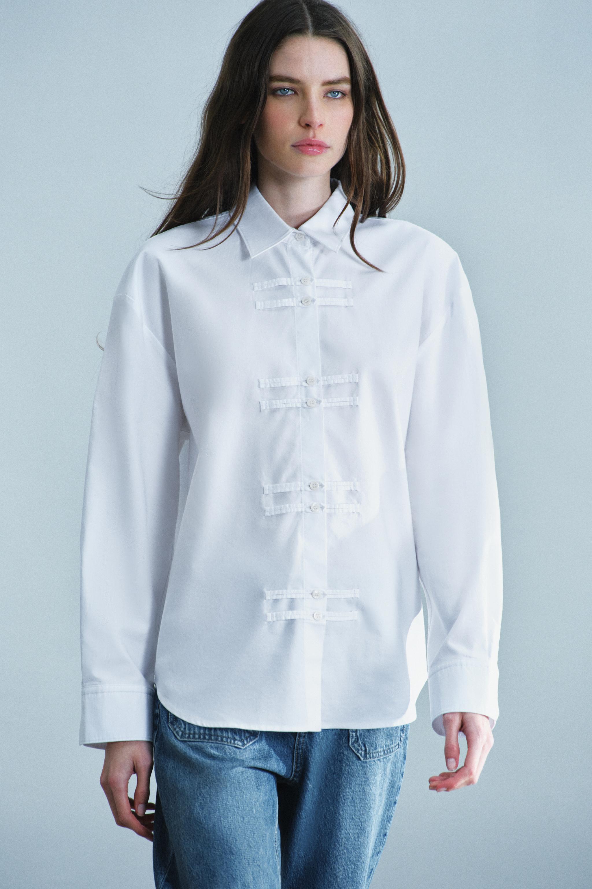 CHEMISE OXFORD AVEC BRANDEBOURGS ZW COLLECTION