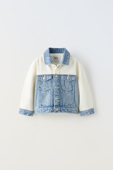 ECRU DENIM JACKET — Ecru / Blue от Zara — изображение 0