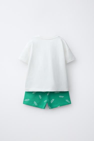 1.5-6 YEARS / PALM TREE PRINT PYJAMAS — Green 2