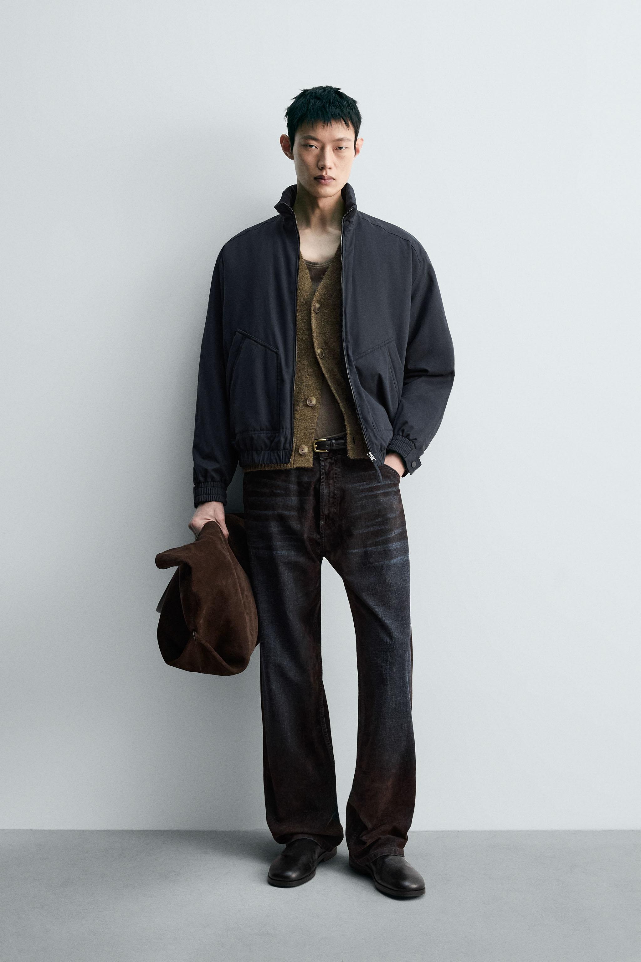 テクニカルキルティングジャケット - チャコールグレー | ZARA Japan