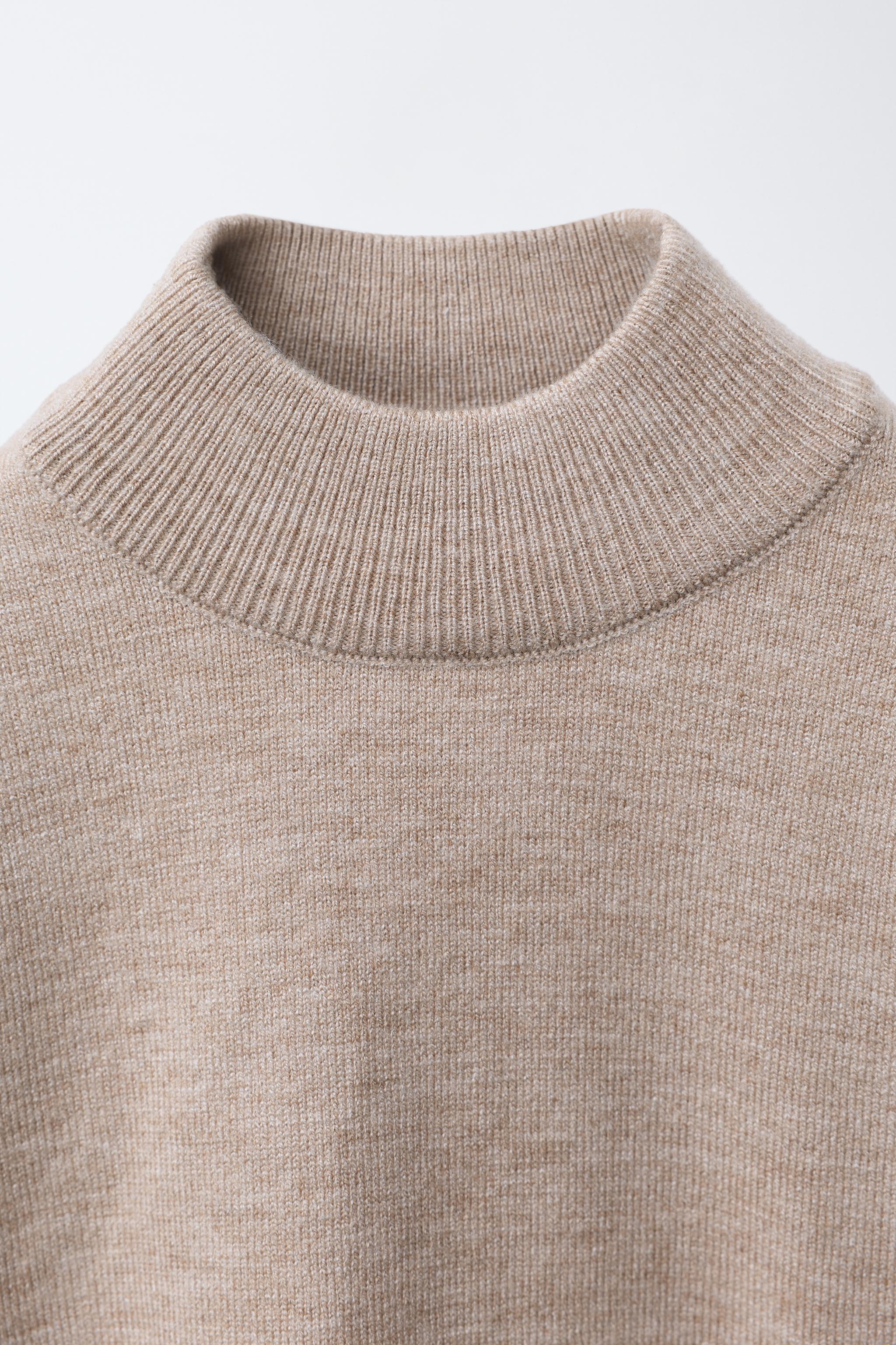 MOCK NECK KNIT SWEATER - Black | ZARA United States