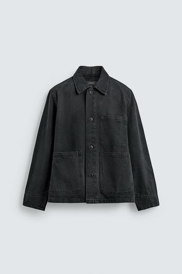 RELAXED FIT OVERSHIRT WITH POCKETS - Taupe grey by Zara