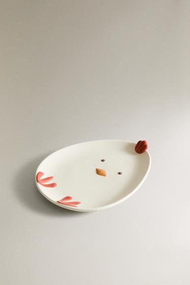 KIDS’ HEN PORCELAIN PLATE - Multicoloured by Zara - Image 1