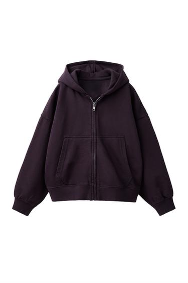 FELPA CON CERNIERA - Bordeaux di Zara