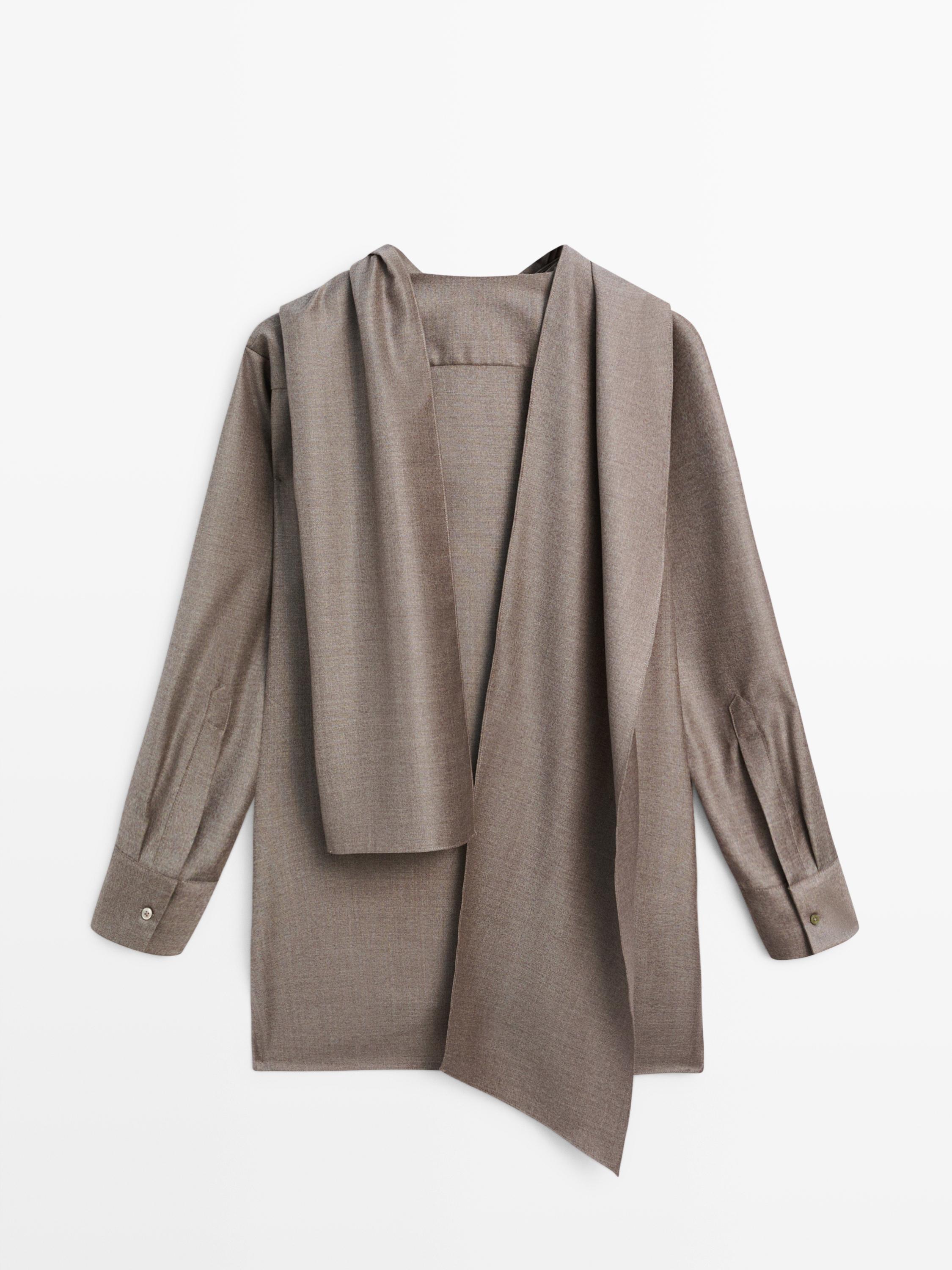 Blouse with tie neck - LIMITED