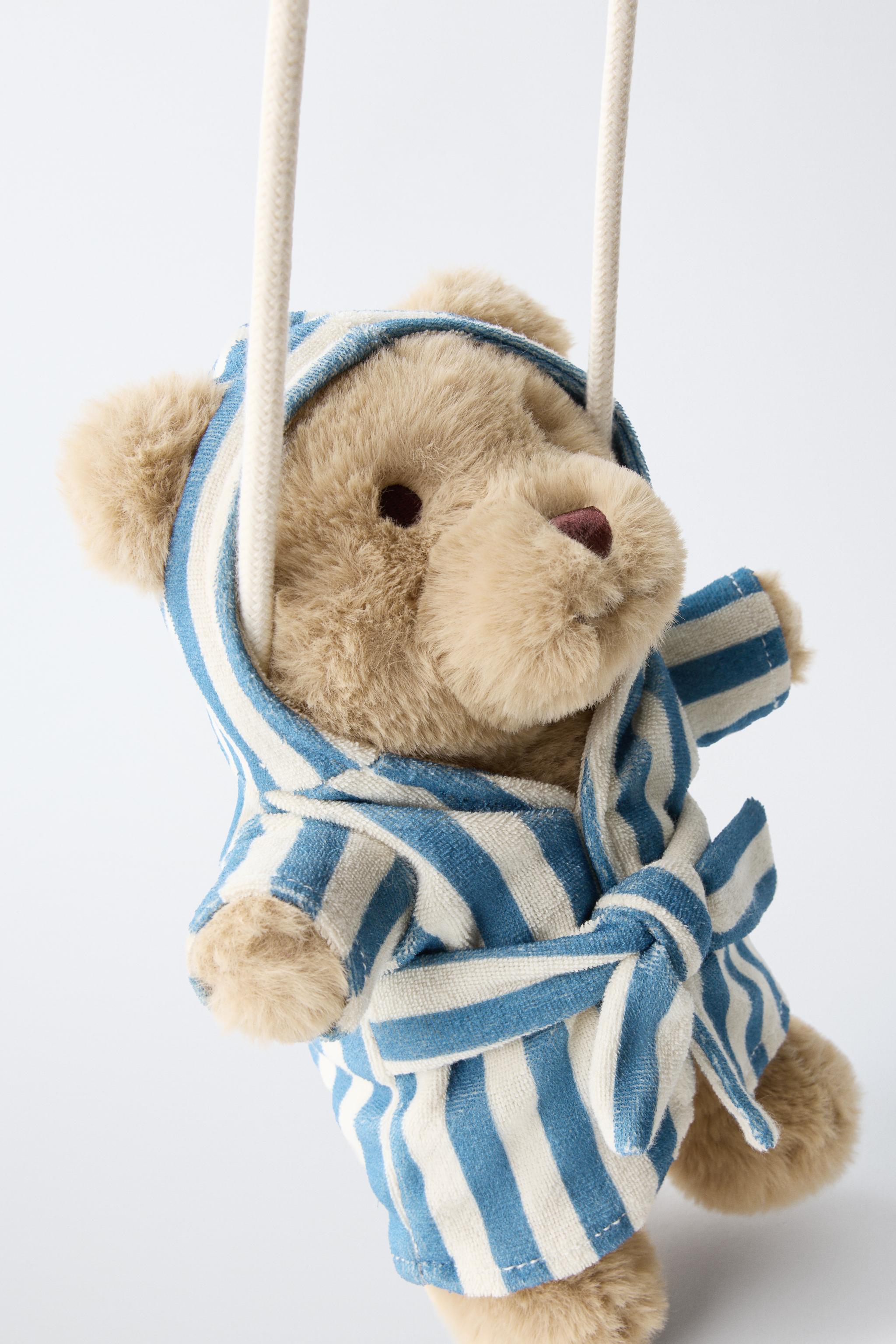 TEDDY BEAR ROBE BAG — Off White