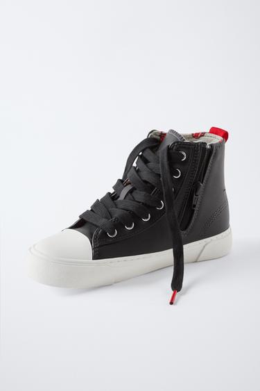 ROLLING STONES © HIGH-TOP SNEAKERS - Black by Zara - Image 2