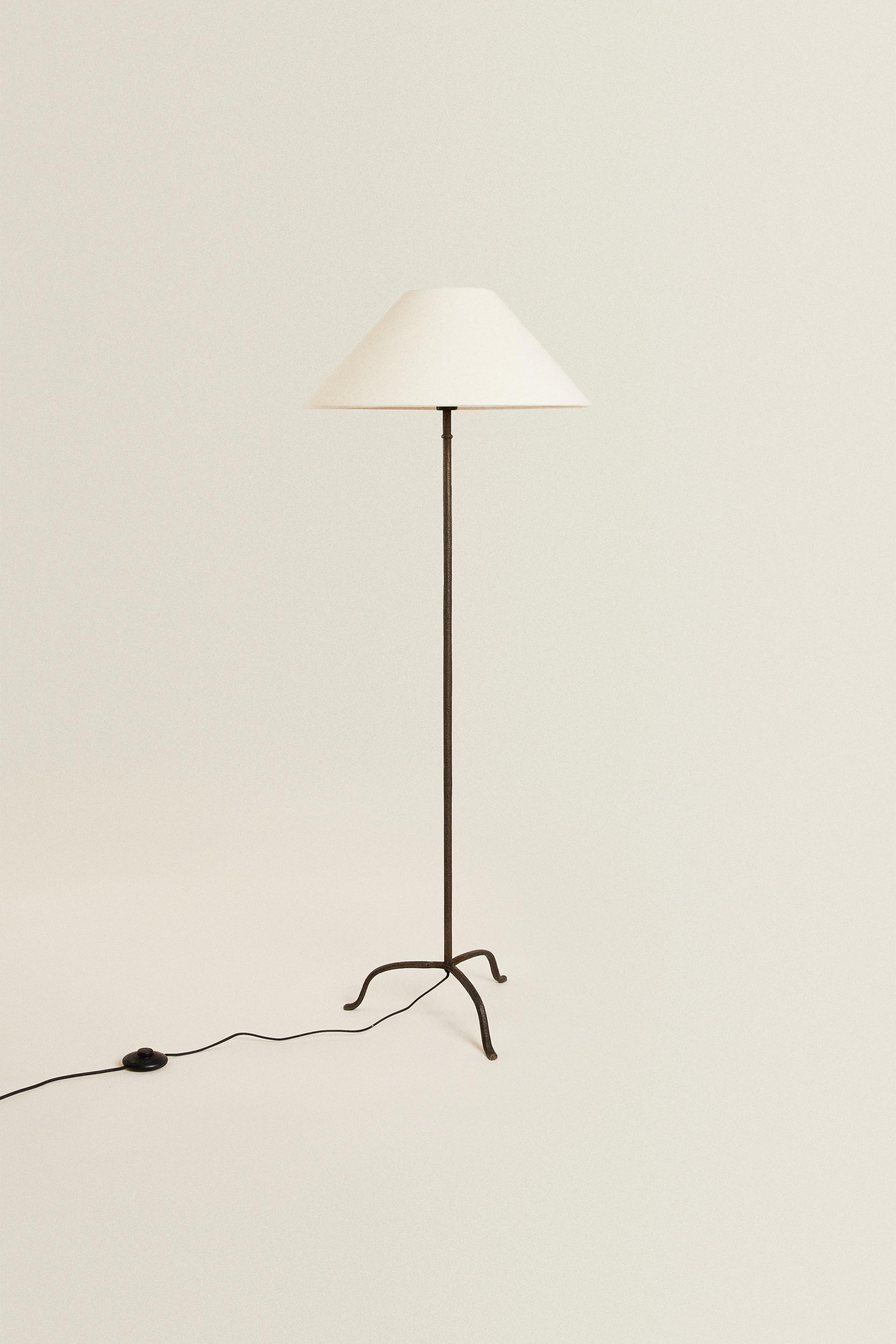 FLOOR LAMP WITH TRIPOD BASE Black ZARA United States