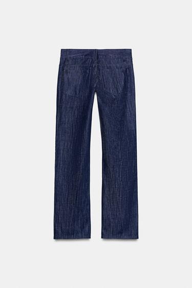 TRF LOW-RISE STRAIGHT JEANS - Ink blue by Zara - Image 7