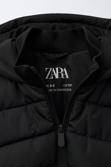 NEOPRENE-EFFECT SLEEVE PADDED JACKET - Black by Zara - Image 6