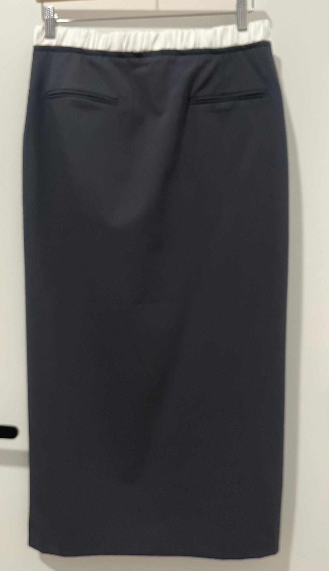 CONTRAST BOXER MIDI SKIRT - Image 5