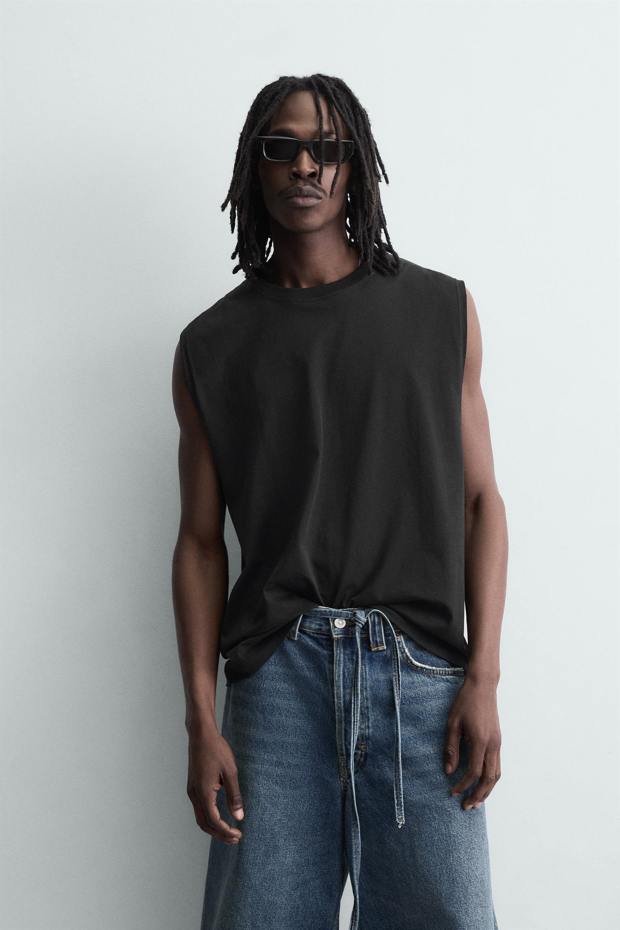 Мужские топы Zara WASHED TANK TOP — фото 2