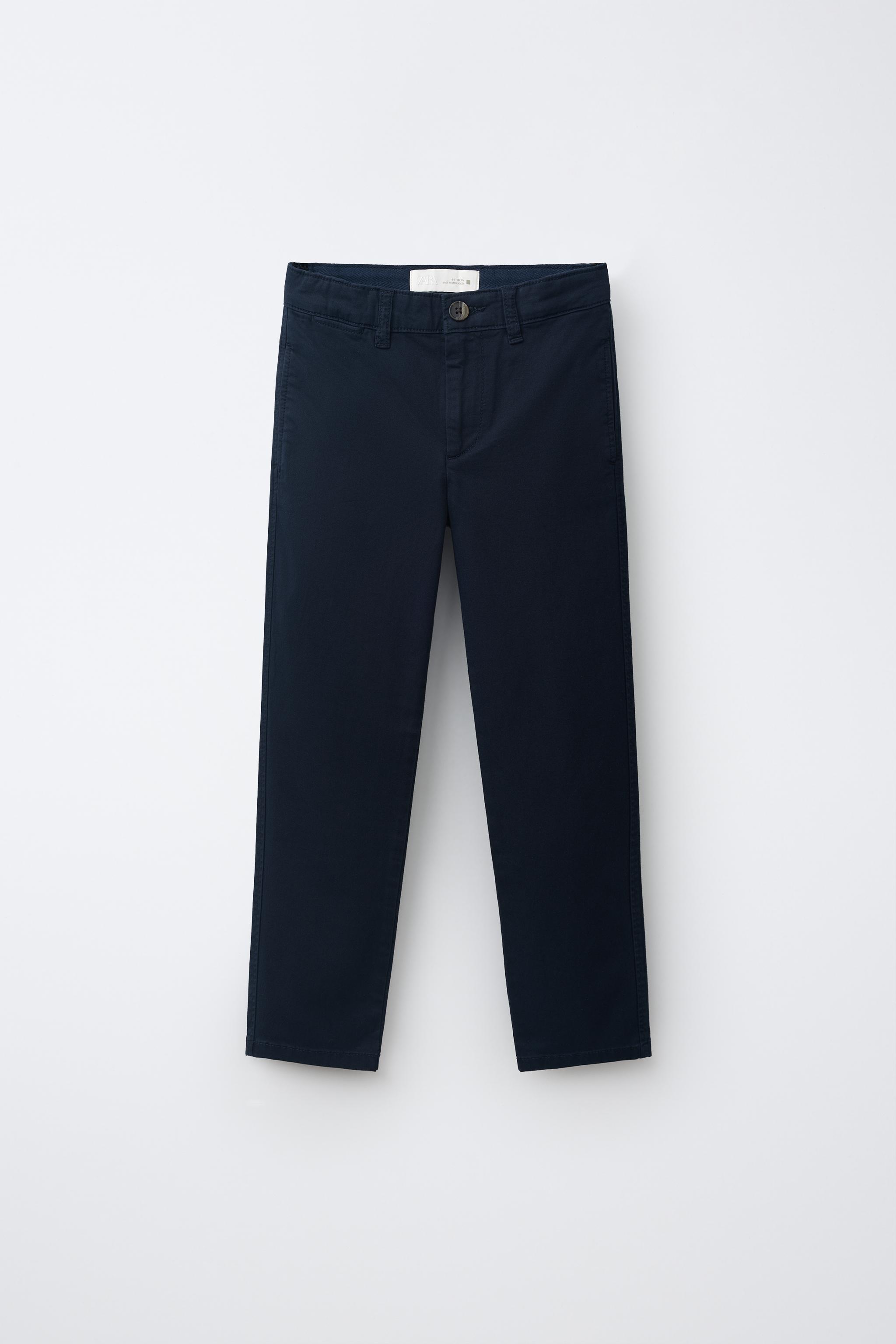 BASIC CHINO PANTS — Dark navy