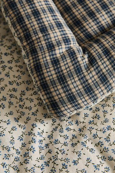 CHECK AND FLORAL PET TOPPER - Blue by Zara - Image 2