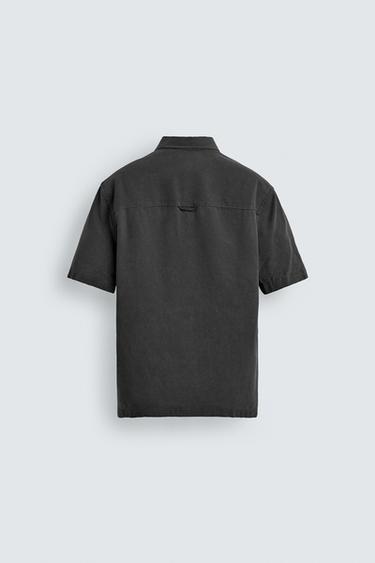 CHEMISE POLO FLUIDE - Gris de Zara - Image 7