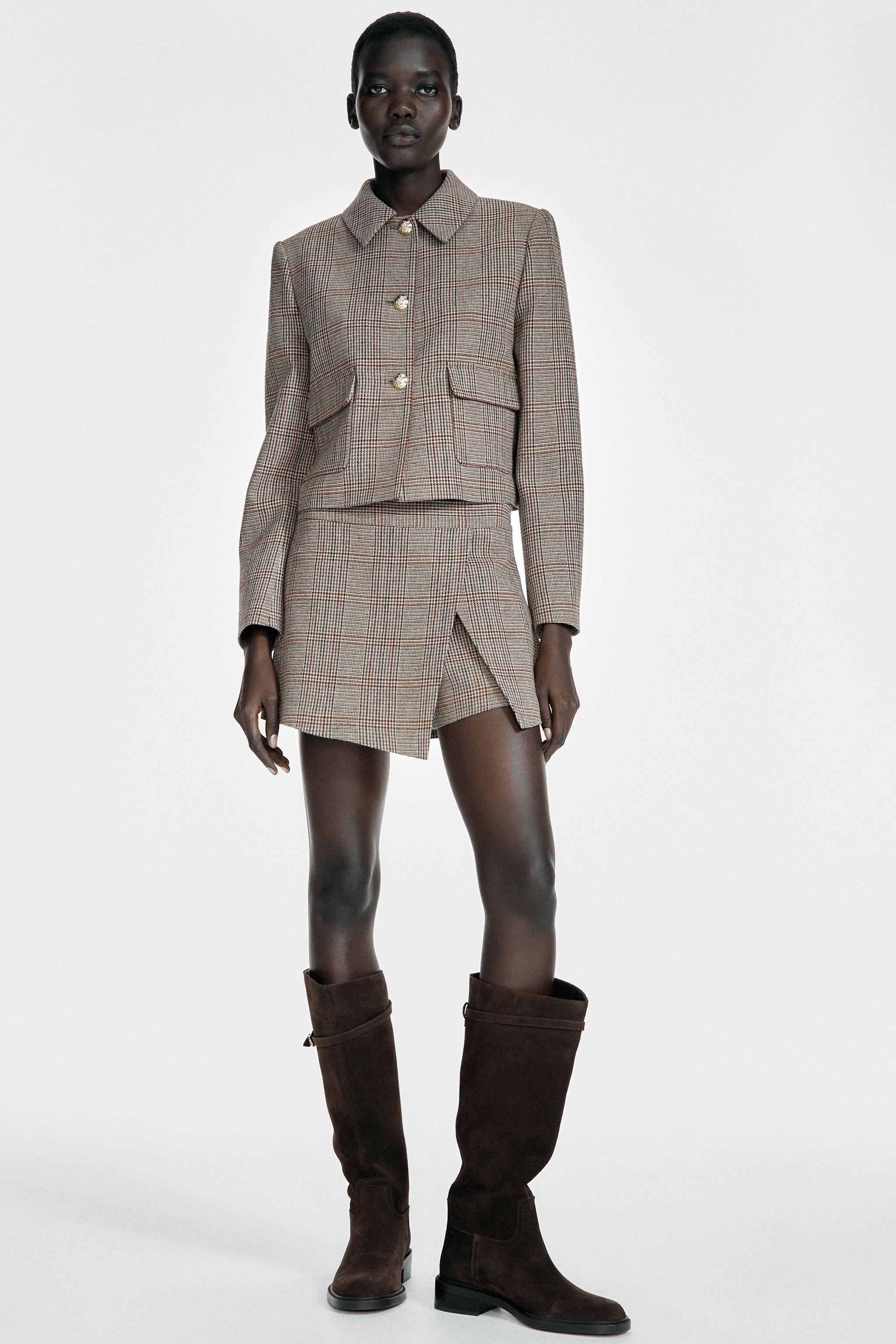 CHECK JACKET AND SKORT SET | ZARA New Zealand CHECK JACKET AND SKORT SET | ZARA New Zealand