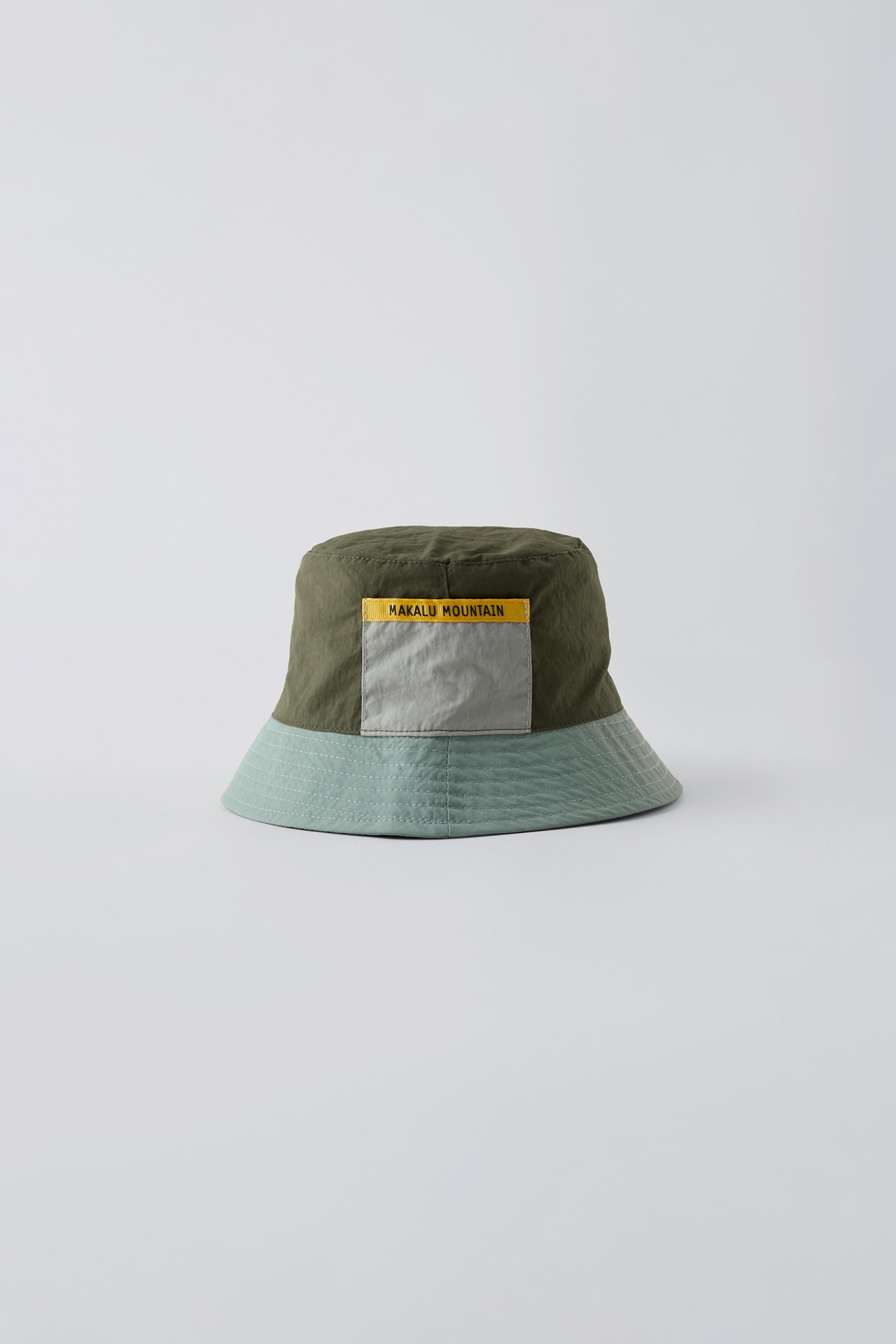 NYLON BUCKET HAT - Green | ZARA United Kingdom