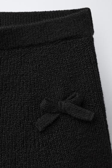 STRICKROCK MIT SCHLEIFEN - Schwarz von Zara