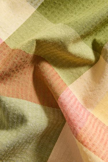 PACK OF CHECK COTTON NAPKINS (PACK OF 2) - Greens by Zara - Image 3