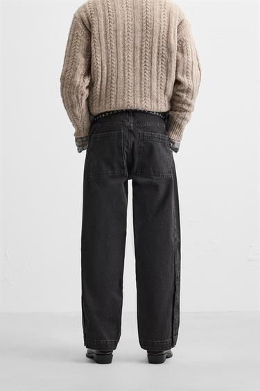 WASHED RELAXED FIT JEANS - Black by Zara - Image 2