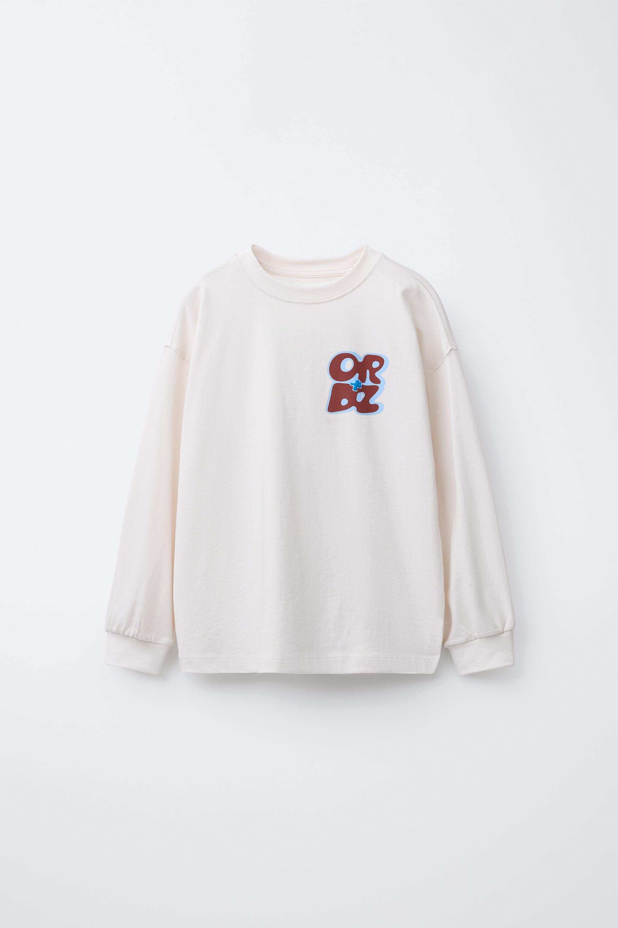 RAISED TEXT PRINT T-SHIRT