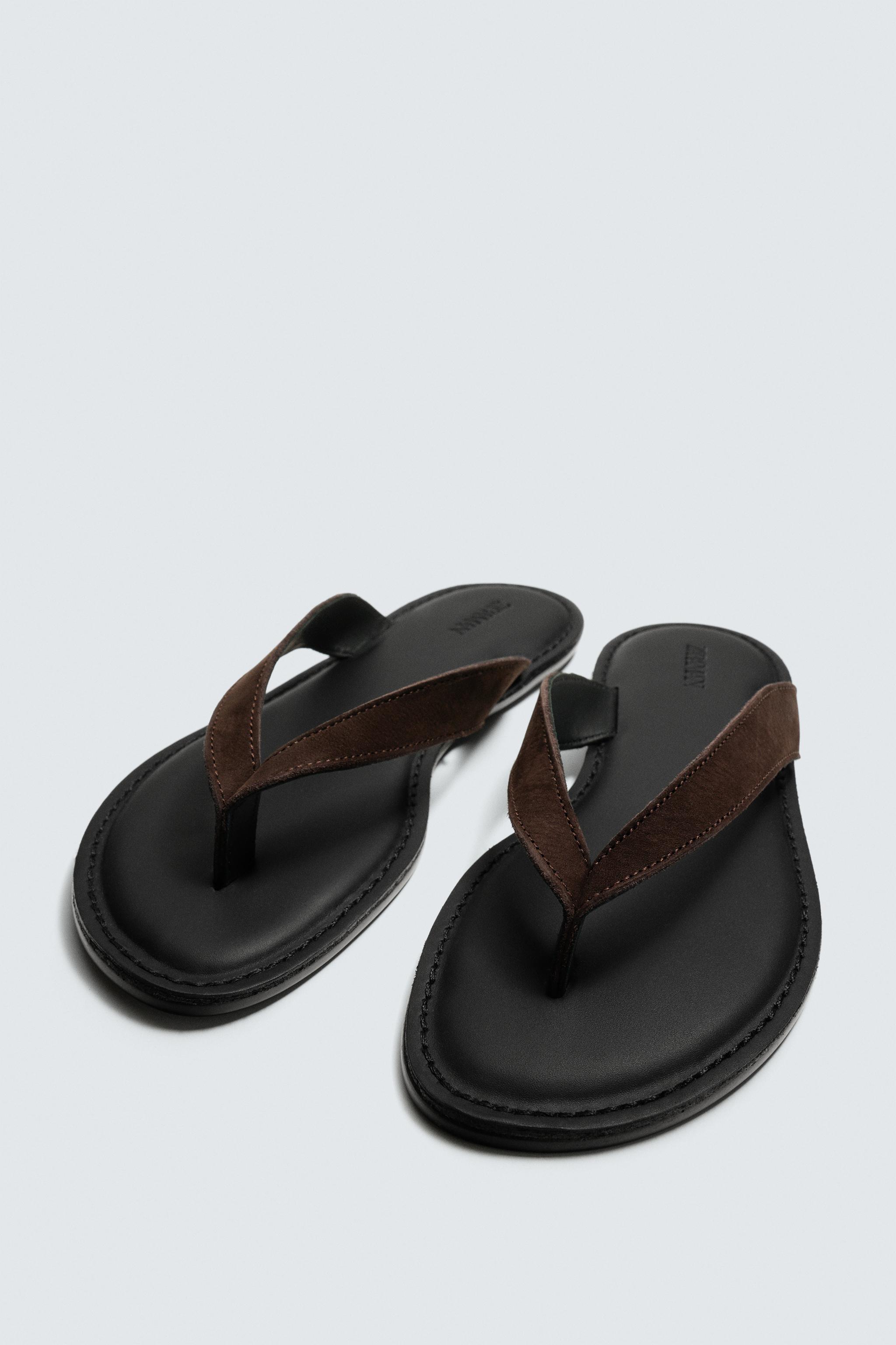 SANDALES À BRIDES EN CUIR