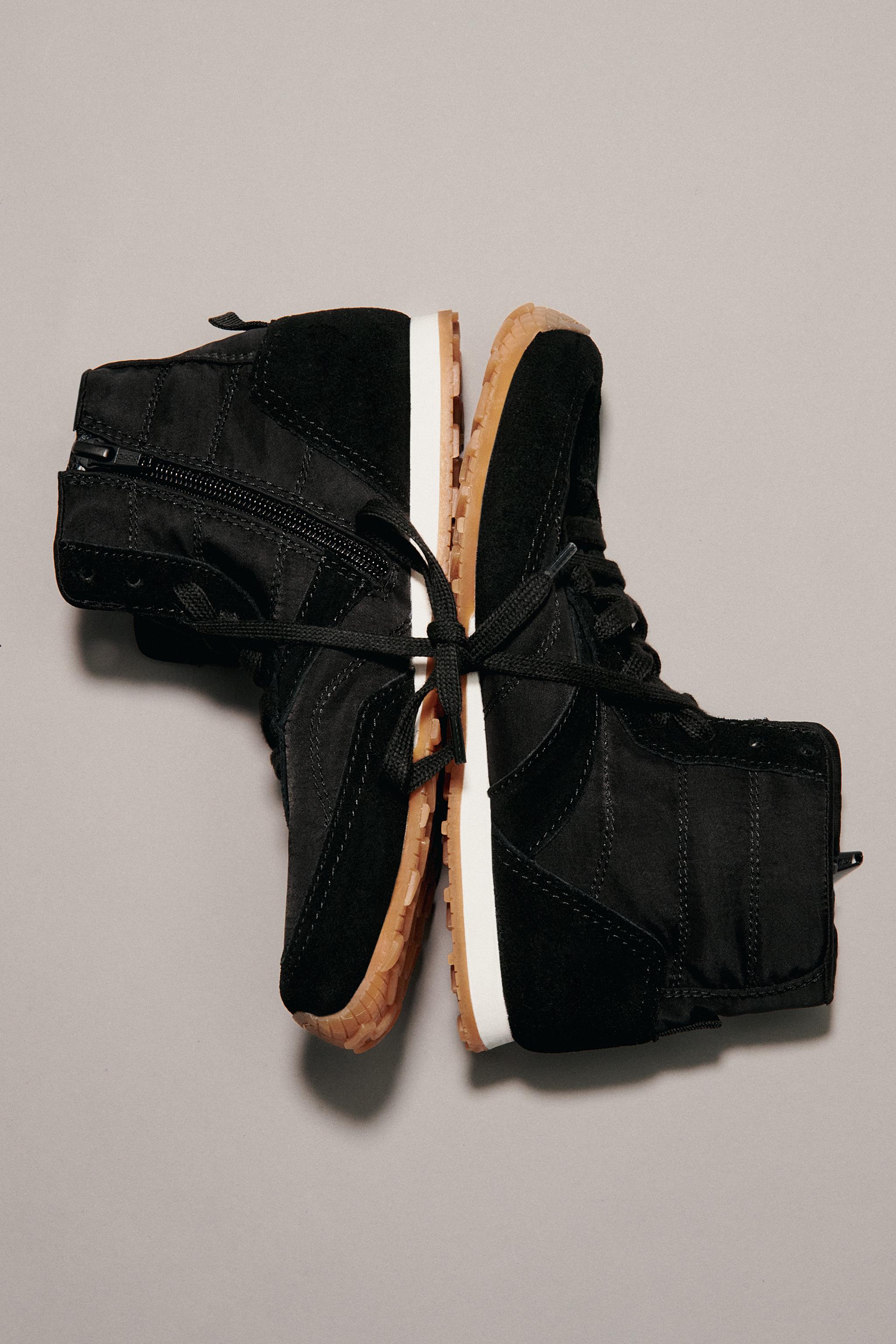 BOXING STYLE HIGH-TOP SNEAKERS